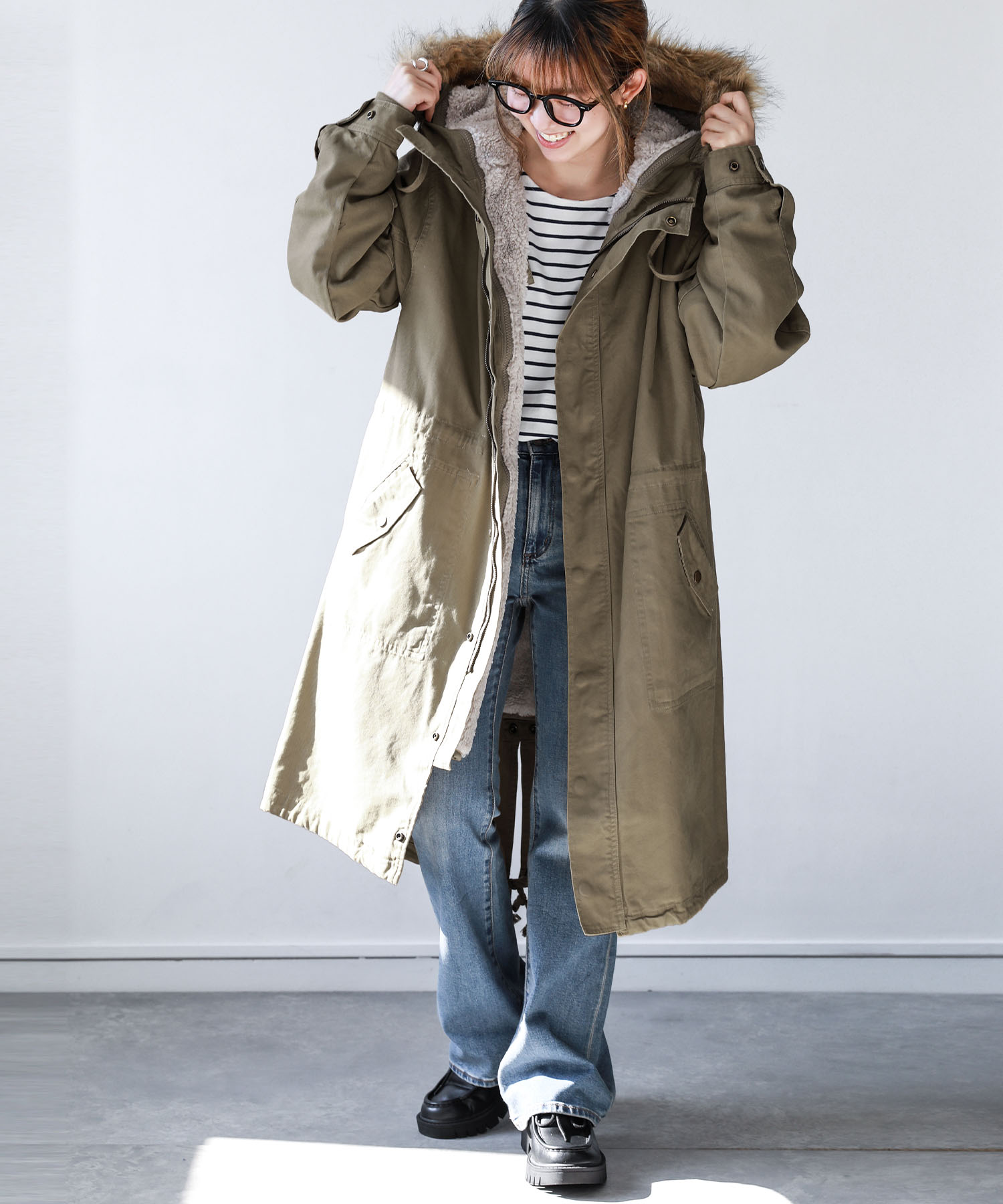 オシャレウォーカー osharewalker 『ライナー付き3wayモッズ オシャレウォーカー osharewalker 『ライナー付き3wayモッズ