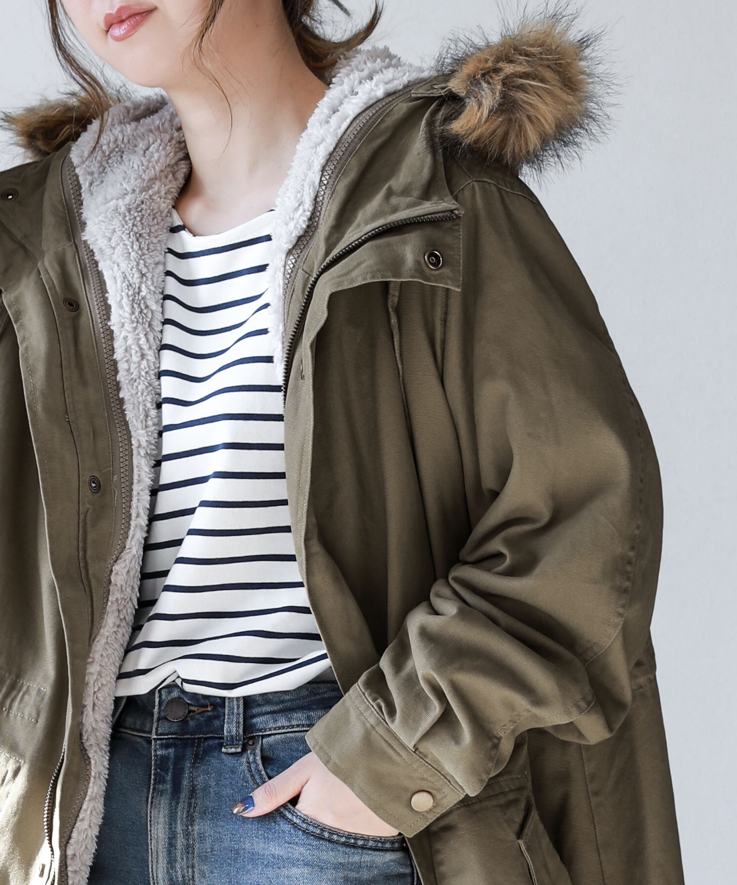 オシャレウォーカー osharewalker 『ライナー付き3wayモッズ オシャレウォーカー osharewalker 『ライナー付き3wayモッズ