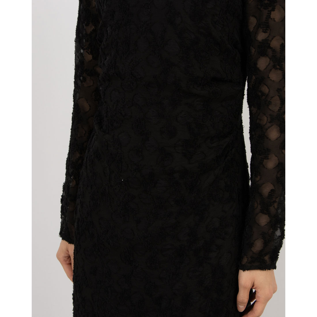 クラネ CLANE FLOWER JACQUARD WAIST DRAPE ONEPIECE(507521707 クラネ CLANE FLOWER JACQUARD WAIST DRAPE ONEPIECE(507521707