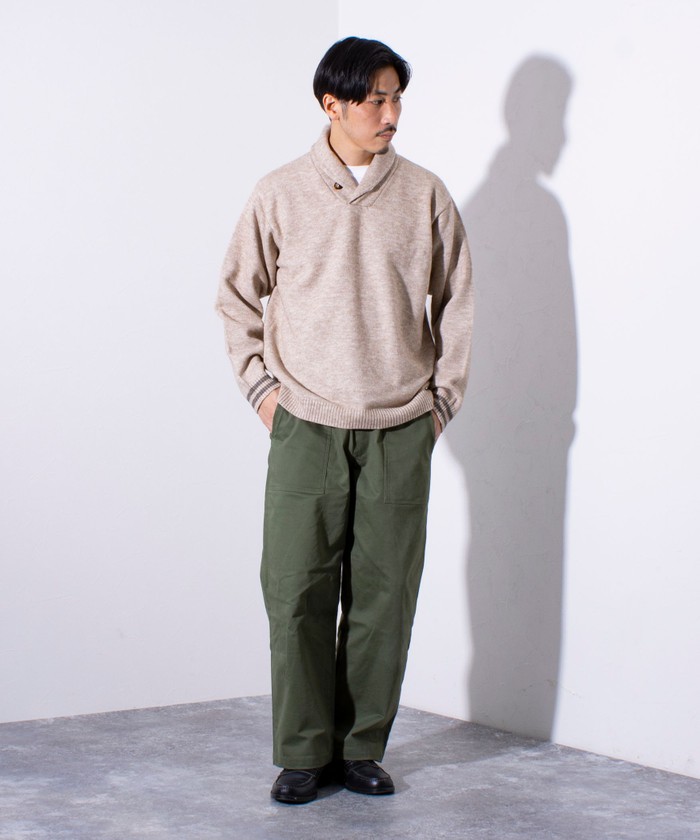 セール 50%OFF】【GLOSTER/グロスター】ショールカラー くるみ