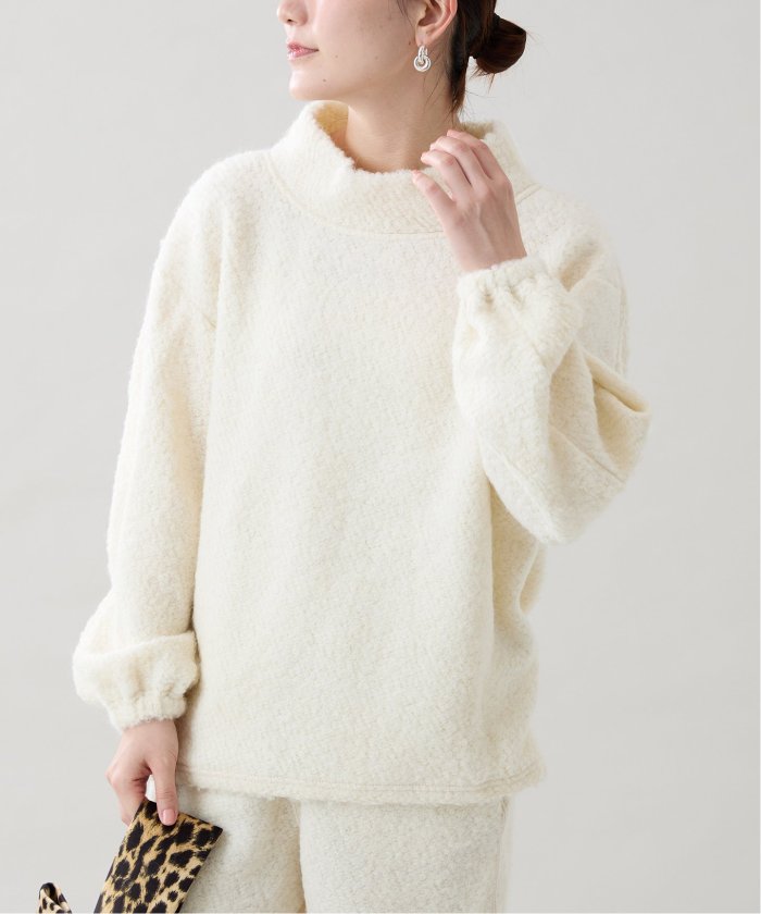 美品　ヴェルメイユパーイエナ アルパカ混シャギーリバーコート 定価9,9万円 セール 30%OFF】《WEB・一部店舗限定》アルパカ混ループプル