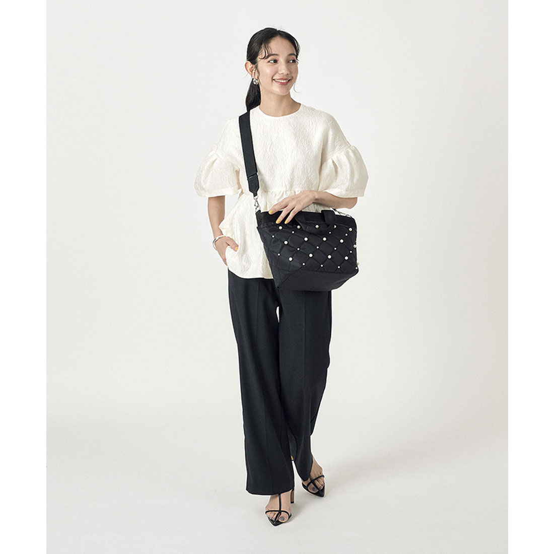 【LeSportsac】レスポートサック BUCKET TOTE W PEARLS2 2WAY L04091AU013065_thumb.jpg