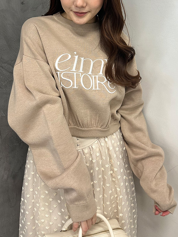エイミーイストワール eimy istoire ロゴショートプルオーバー