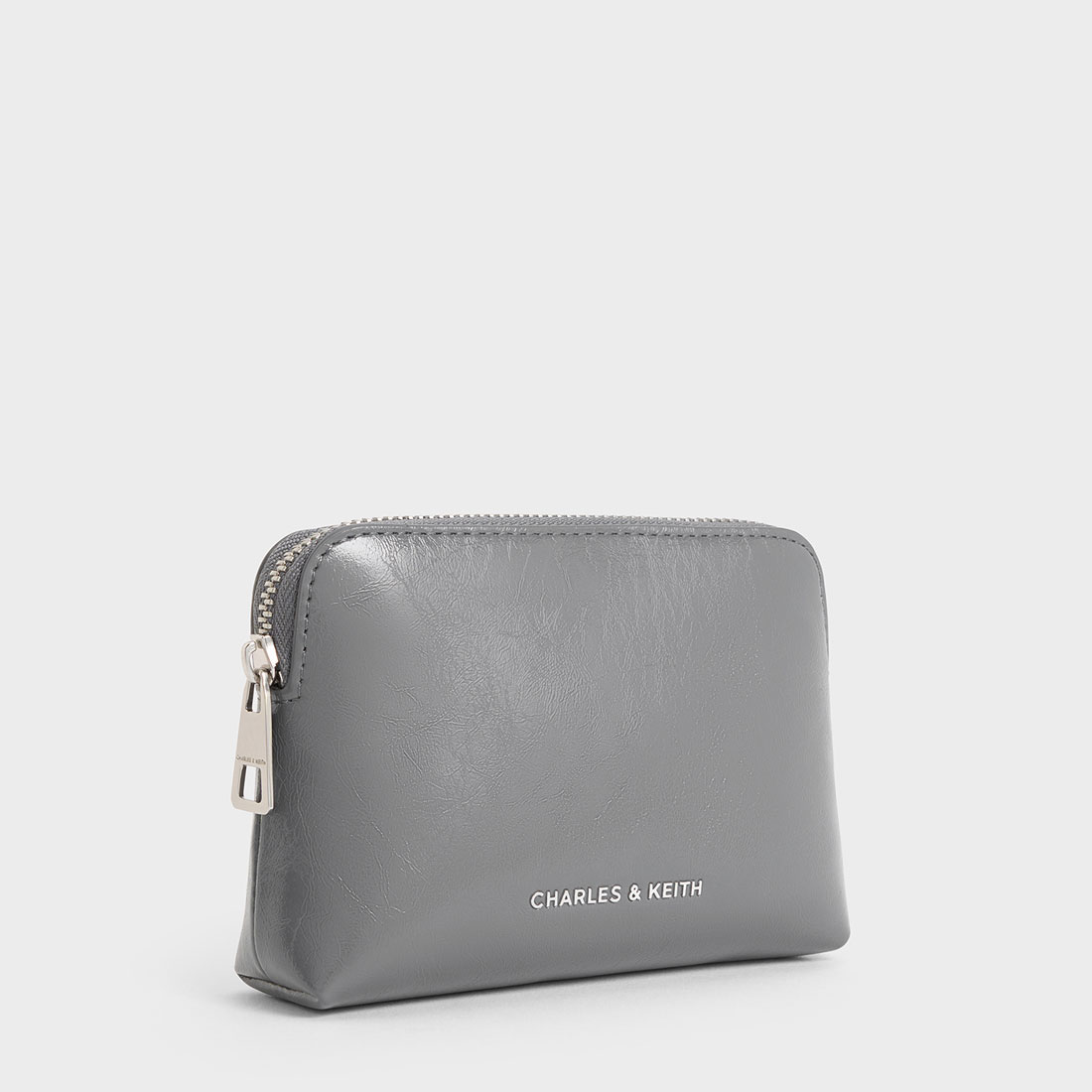 CHARLES & KEITH◆Atwoodメタリック チェーンハンドル ポーチ セール 30%OFF】Atwood アットウード クリンクルエフェクト