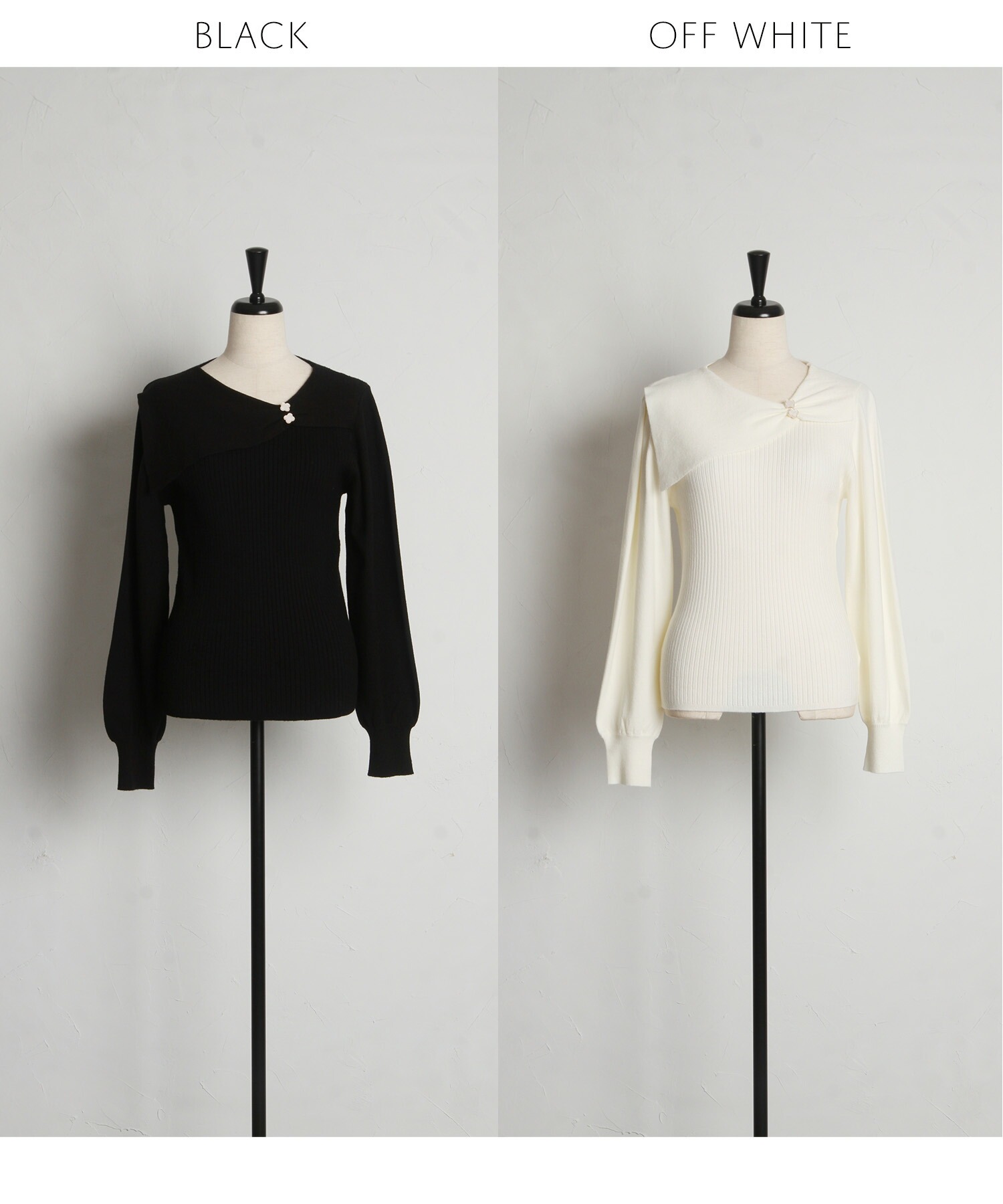 tocco - トッコクローゼット  ニット トッコクローゼット tocco closet 襟付きカギ編みスカラップ