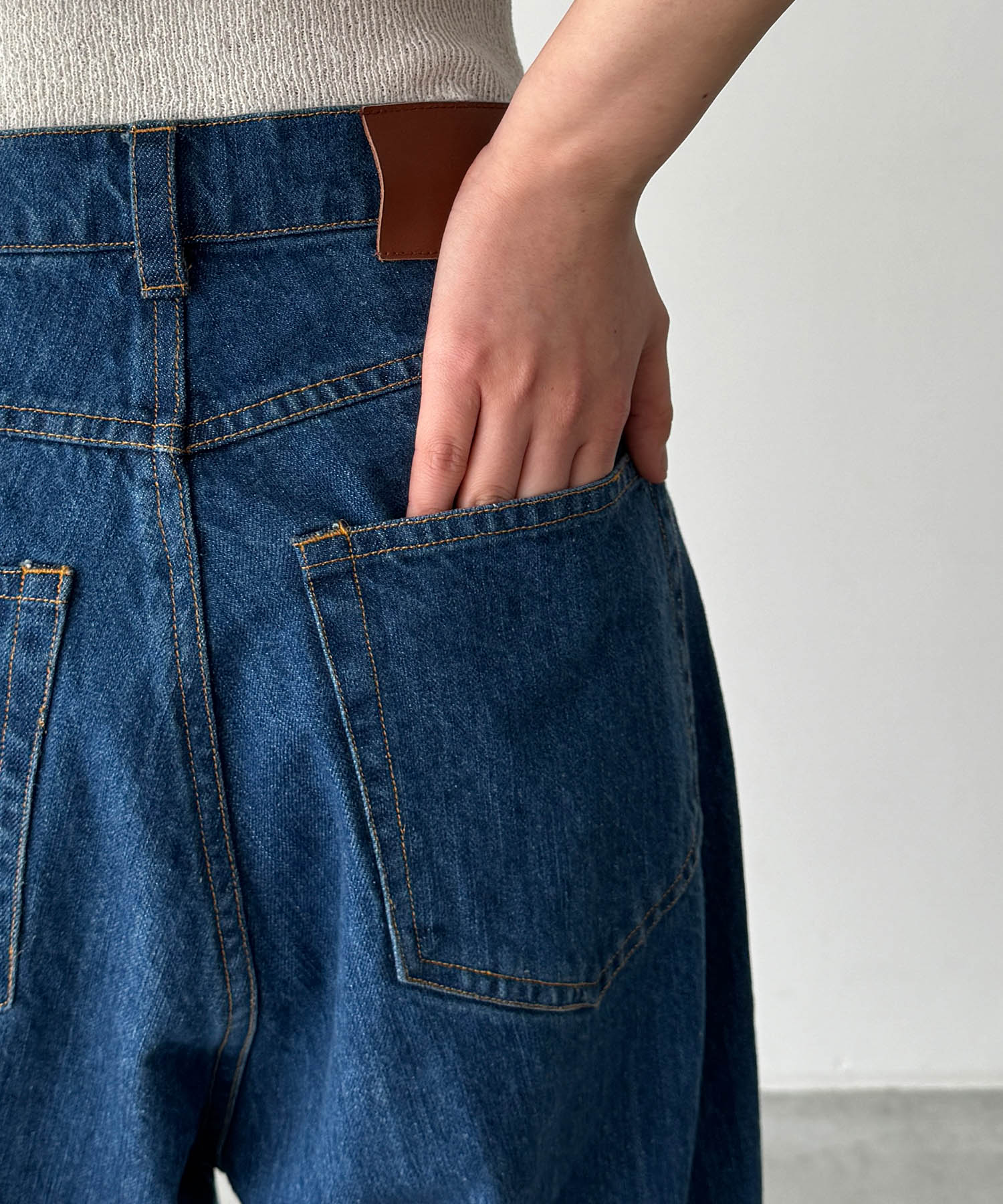 キャナルジーン CANAL JEAN choice_cnl テーパードデニムパンツ