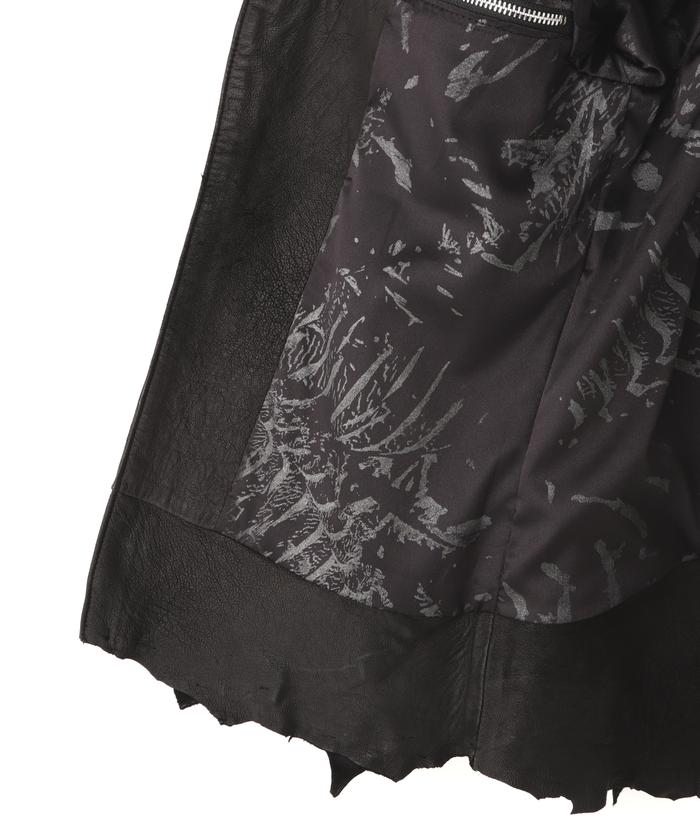 新品 14th addiction × ロイヤルフラッシュ ジップ シャツ 1 14th Addiction/フォーティーンスアディクション/CROSS ZIP