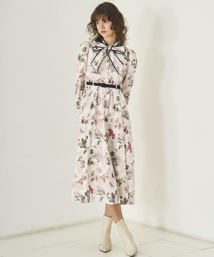 フラワーガーデンプリントワンピース(507714616) | AND COUTURE