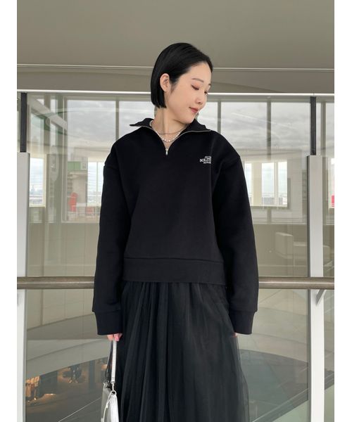 セール 50%OFF】ハーフジップスウェットプルオーバー【マシーン セール 50%OFF】ハーフジップスウェットプルオーバー【マシーン