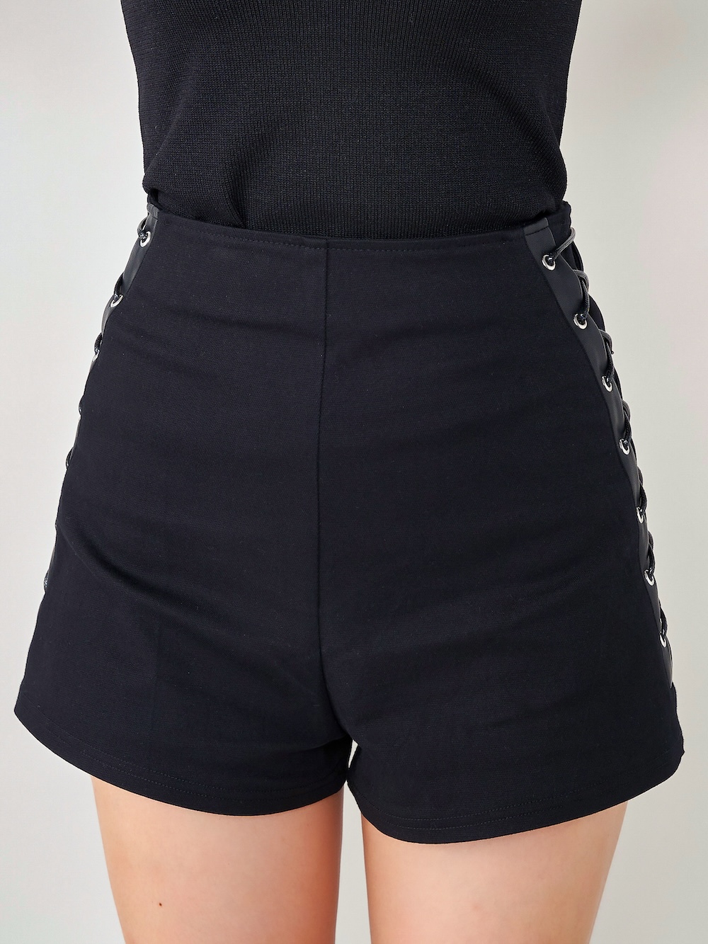 Darich ハイウエストレースアップショートパンツ Sサイズ ハイウエストレースアップショートパンツ – Darich (ダーリッチ)
