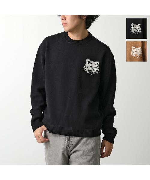 メゾンキツネ　ニットセーター 楽天市場】MAISON KITSUNE ニット セーター ビックロゴ