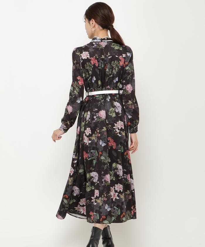 フラワーガーデンプリントワンピース(507714616) | AND COUTURE フラワーガーデンプリントワンピース(507714616) | AND COUTURE