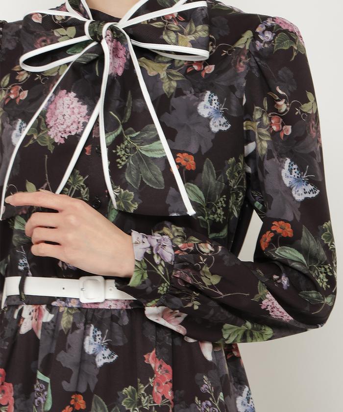 フラワーガーデンプリントワンピース(507714616) | AND COUTURE フラワーガーデンプリントワンピース(507714616) | AND COUTURE