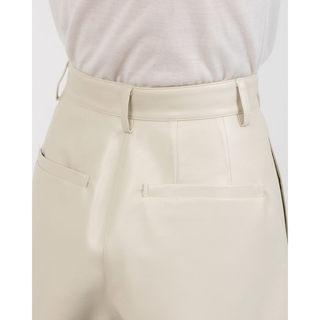 クラネ CLANE VEGAN LEATHER CURVY PANTS(507718279) | クラネ