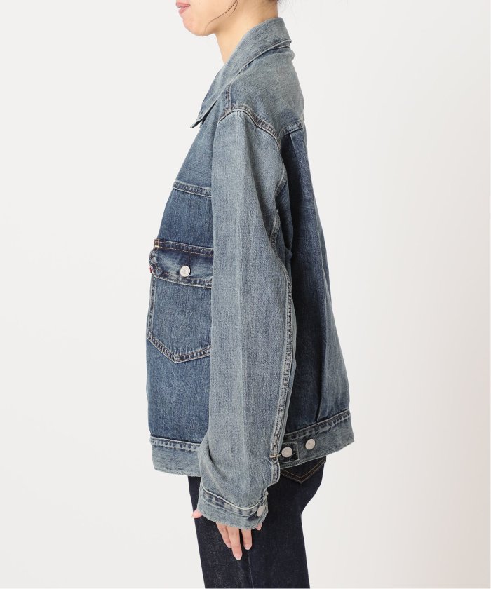 ジャーナルスタンダード リーバイス　Gジャン　TYPE2 LEVI'S/リーバイス】TYPE 2 TRUCKER GLO OMY DAY SELV：デニム