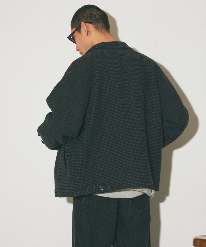 セール 30%OFF】S140 ウールモッサ ショートマックブルゾン セール 30%OFF】S140 ウールモッサ ショートマックブルゾン