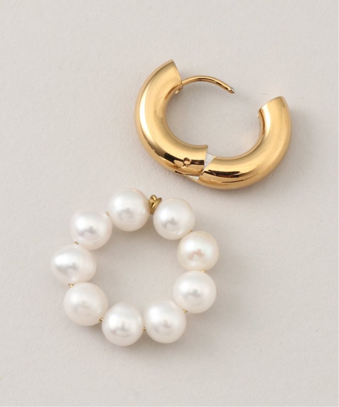 タイムレスパーリー　ピアス　パール TIMELESS PEARLY/タイムレスパーリー】Pearls and gold pea