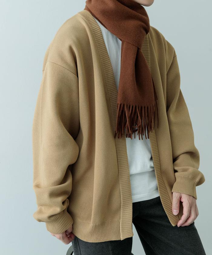 IDENTITY URBAN RESEARCH カーディガン M URBAN RESEARCH DOORS カーディガン 透かし柄キーネック