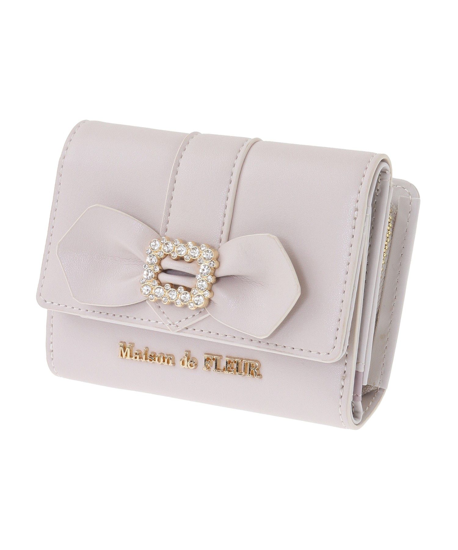 メゾン ド フルール Maison de FLEUR ビジューバックルリボン