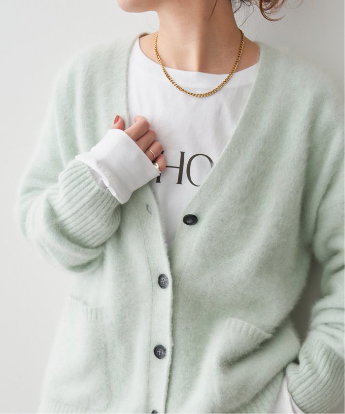 セール 30%OFF】フォックスカシミヤMIX Vネックカーディガン セール 30%OFF】フォックスカシミヤMIX Vネックカーディガン