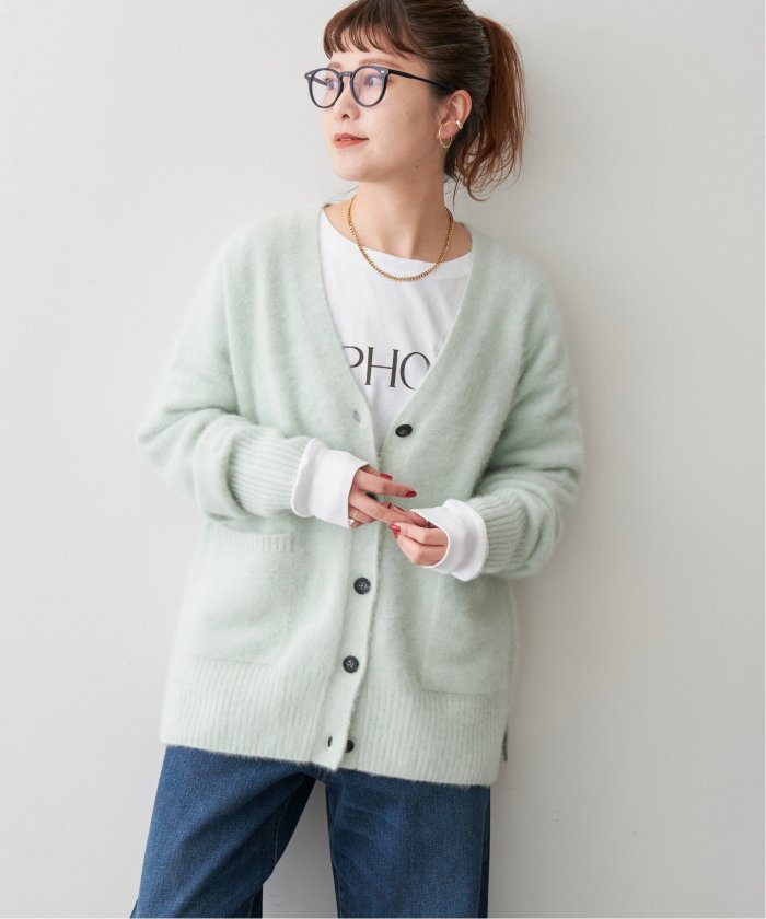 セール 30%OFF】フォックスカシミヤMIX Vネックカーディガン セール 30%OFF】フォックスカシミヤMIX Vネックカーディガン