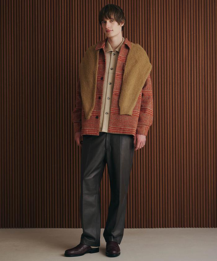セール 60%OFF】スライバーライクシャギーシャツブルゾン