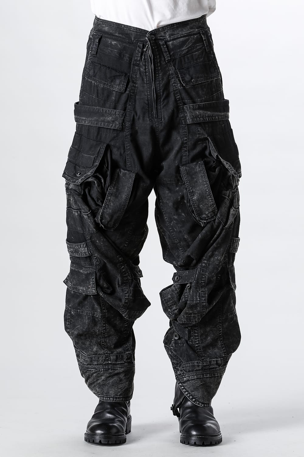 JULIUS ユリウス　カーゴパンツ　サイズ3 セール】ユリウス JULIUS Cotton Nylon Twill Multi Pocket Wide