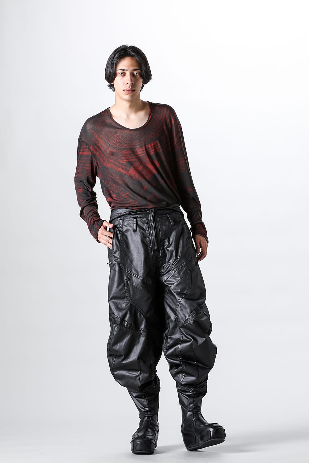 JULIUS ユリウス / カーゴパンツ JULIUS[ユリウス] / GORDINI / LEATHER GAS MASK CARGO PANTS