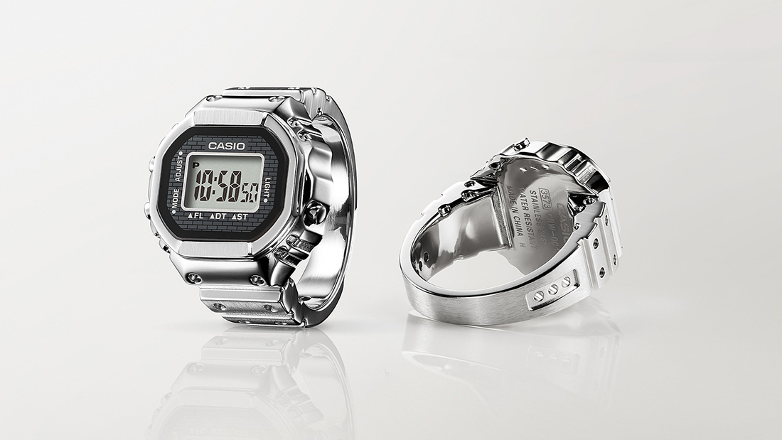 CASIO リングウォッチ CRW-001-1JR 試着のみ カシオ CASIO CASIO RING WATCH/CRW－001－1JR CASIO メンズ