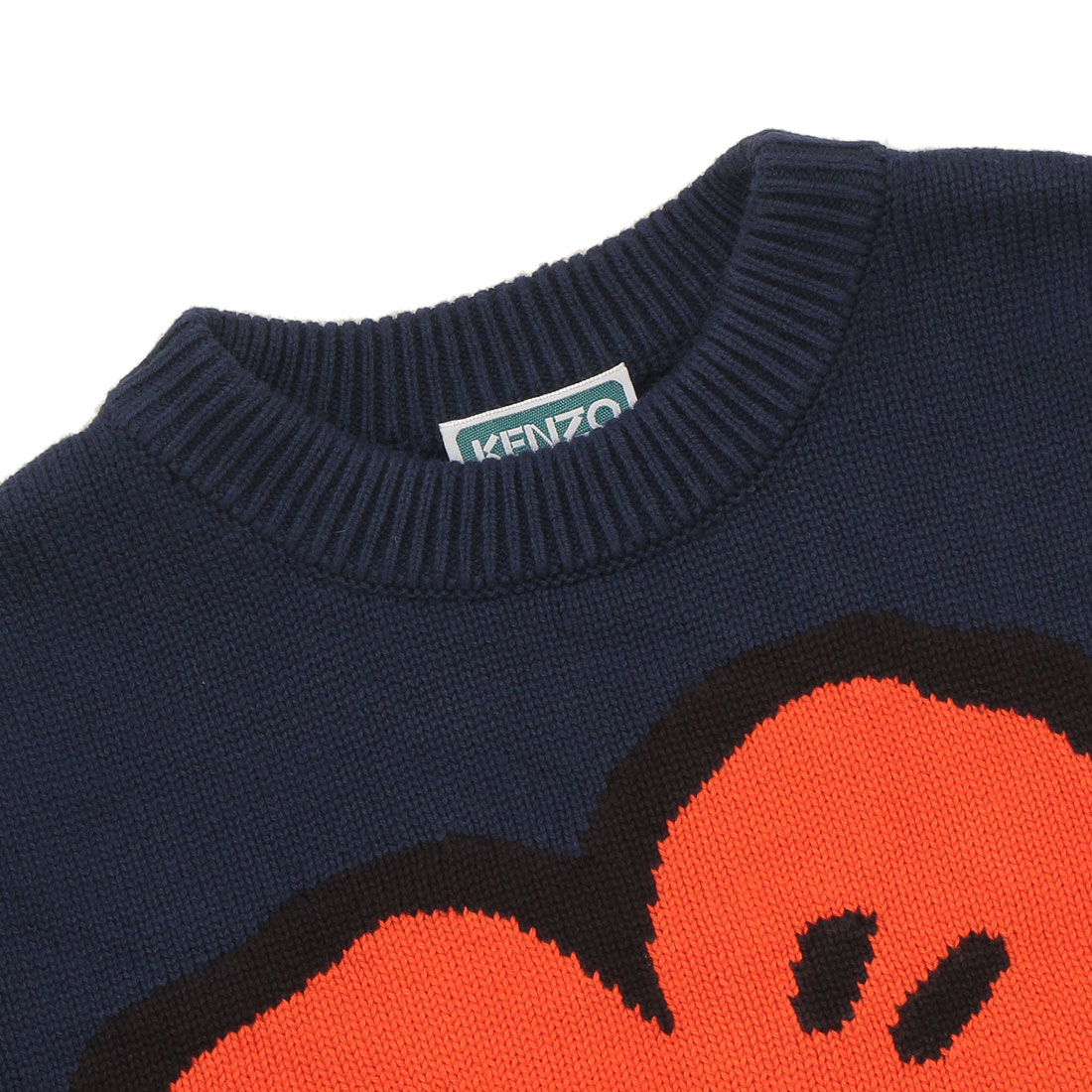 KENZO 希少 ケンゾー コットンニット 鳥 刺繍 袖メッシュ