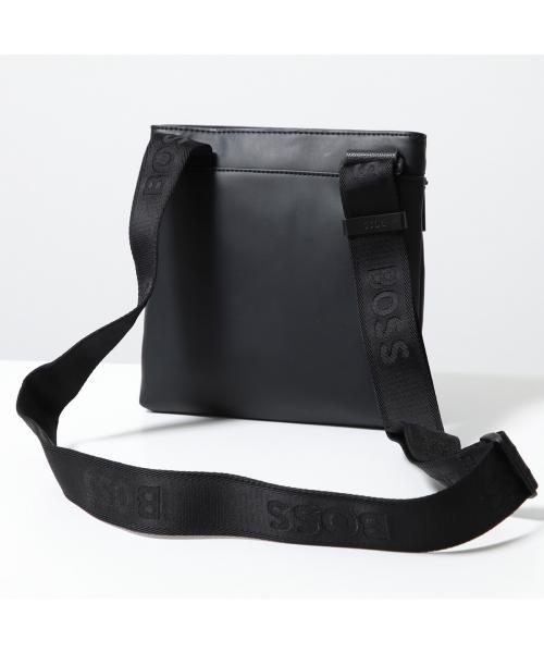 ★HUGO BOSS★ オールレザー ショルダーバッグ ヒューゴボス HUGO BOSS ショルダーバッグ 50516893 ブラック