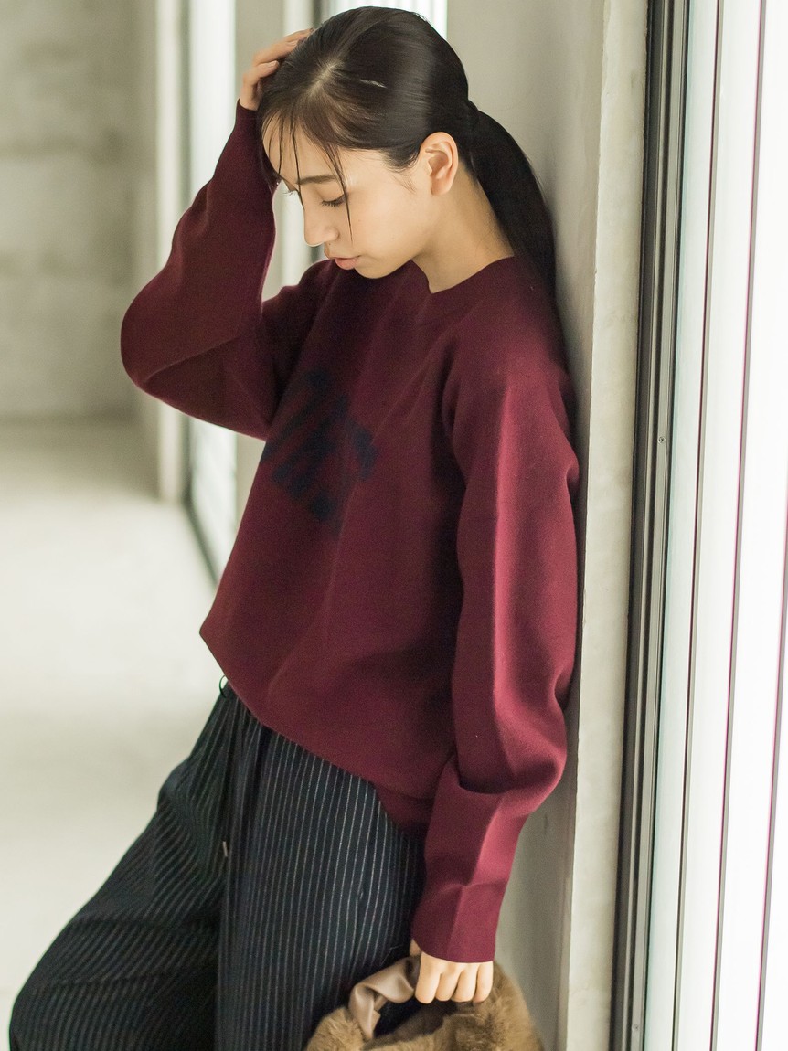 ロートレアモン LAUTREAMONT チュニック ジャガードフォルムニット
