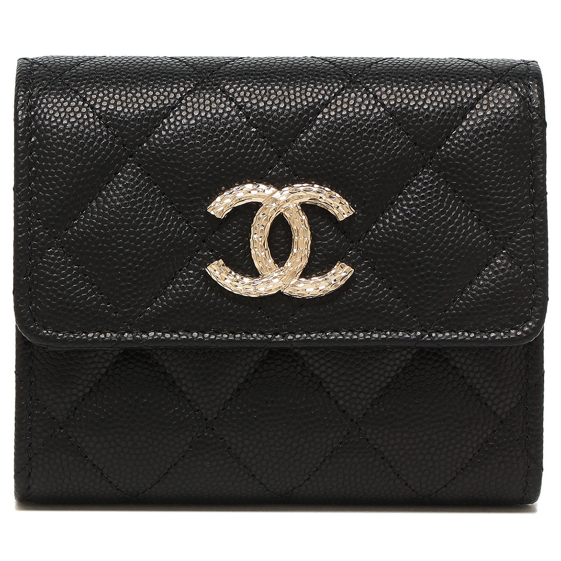 シャネル CHANEL 三つ折り財布 マトラッセ コンパクトウォレット ブラック レディース CHANEL AP4250 B18212  94305(507736128) | シャネル(CHANEL) - d fashion