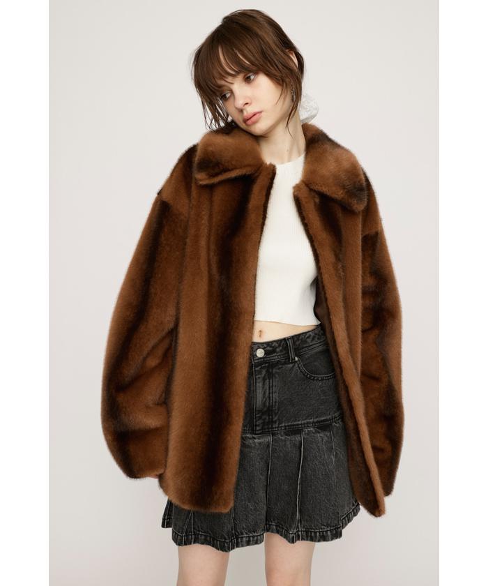 【お買得】 FRONT F／FUR HOOK fashion d - スライ(SLY) | コート(507736436) ジャケット・アウター