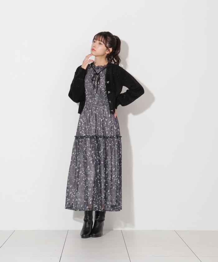 楽天市場】【SALE／30%OFF】ラメフェザー半袖カーディガン JILL