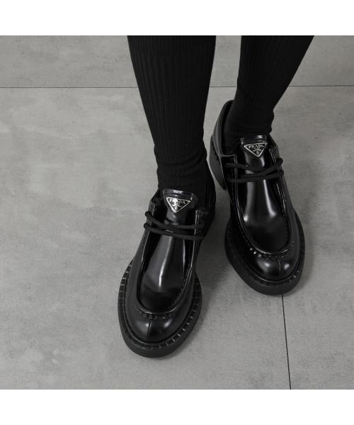 セール】プラダ PRADA PRADA レースアップシューズ 1E249N 055