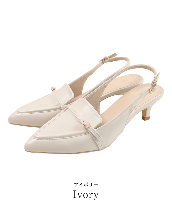 クーポン】【セール43%OFF】スリングバックローファー(507738525