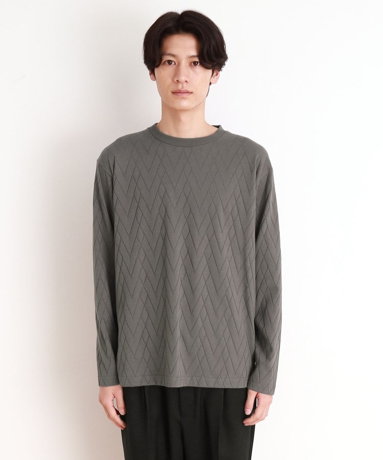 セール28%OFF】ジオメトリックリンクス長袖Tシャツ ON／OFF兼用
