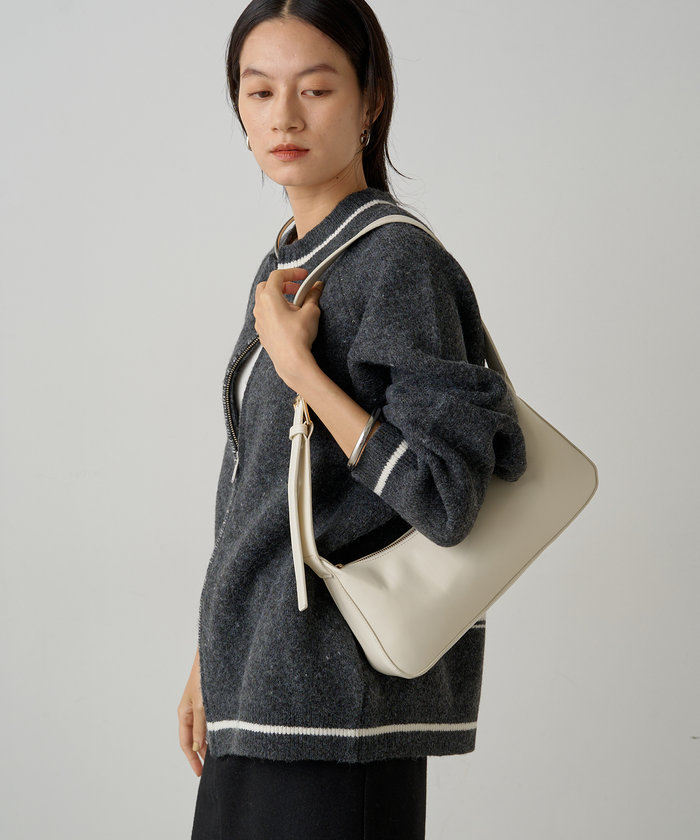 【Loungedress】ジャガードZIPブルゾン パル PAL 【Loungedress】ジャガードZIPブルゾン （charcoal