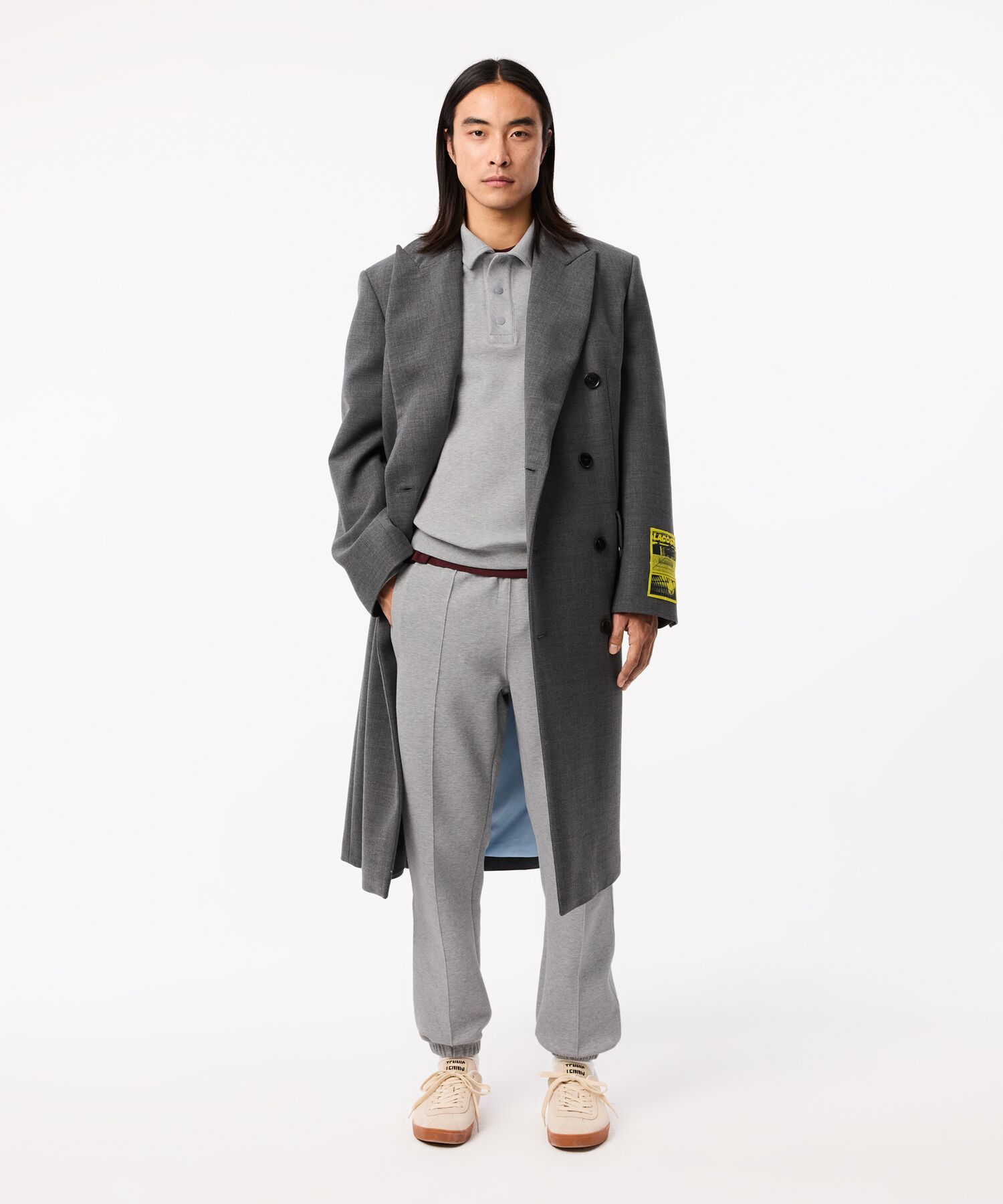 セール】ラコステ LACOSTE ダブルフェイスロングスリーブポロ