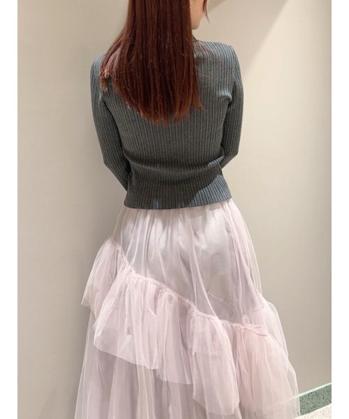 SNIDEL｜ポロニットセットチュールスカート | Rakuten Fashion