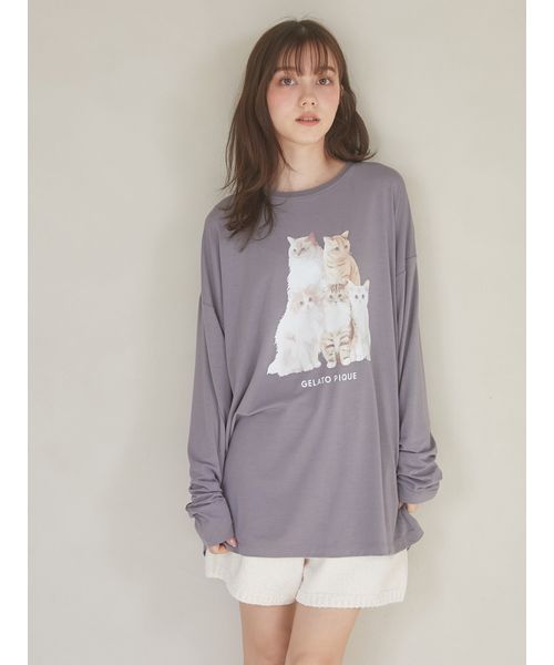 セール 30%OFF】【ONLINE限定カラーあり】CATワンポイントロンT