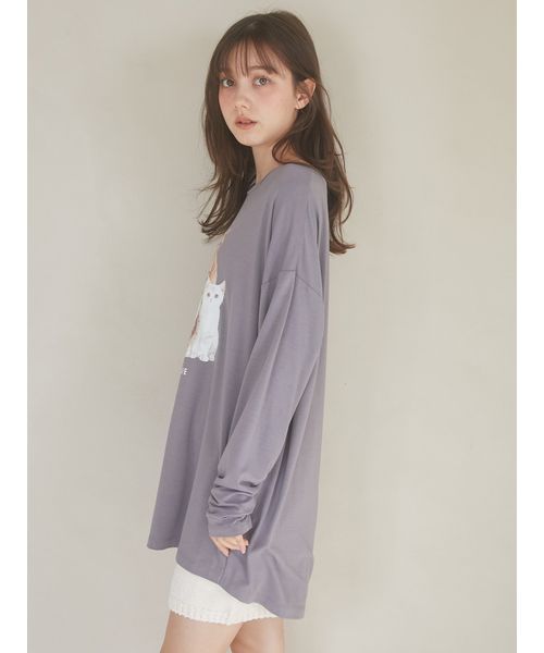 gelato pique｜【ONLINE限定カラーあり】CATワンポイントロンT