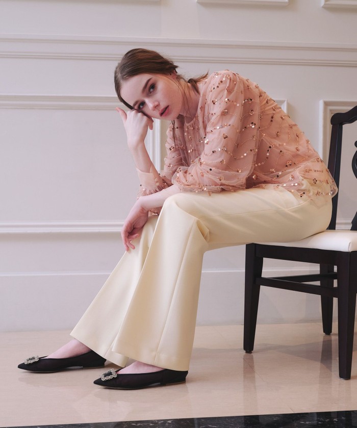 LOULOU WILLOUGHBY　テーパードパンツ　ピンク LOULOU WILLOUGHBY テーパードパンツ ピンク
