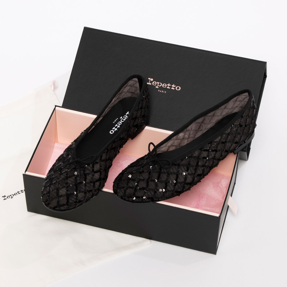 repetto キルティング　バレエ　パンプス Cendrillon バレエフラット【New Size】｜ | バレリーナシューズ