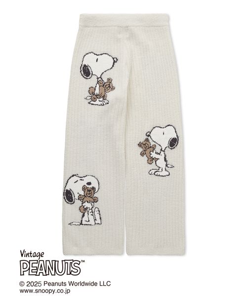 【PEANUTS】SNOOPY×BEAR ワンポイントロンT&ロングパンツ PEANUTS】SNOOPY×BEAR ワンポイントロンT&ロングパンツ 上下