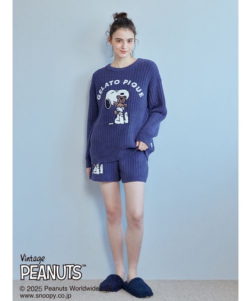セール】【PEANUTS】【ONLINE限定】SNOOPY×BEAR ジャガードプル