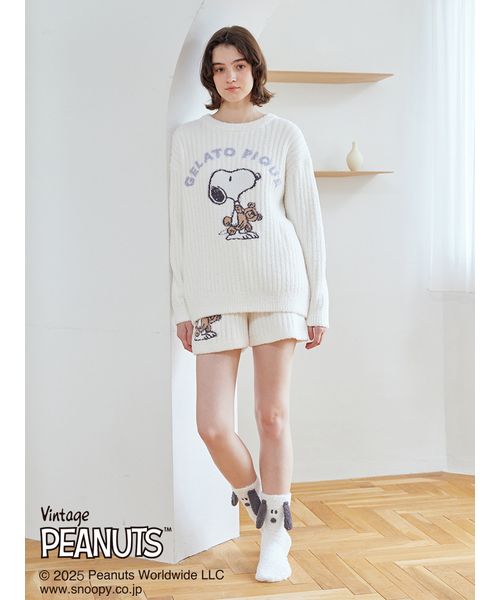 セール】【PEANUTS】【ONLINE限定】SNOOPY×BEAR ジャガードプル