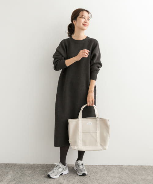アーバンリサーチ ロングワンピース スウェット アイボリー オフ