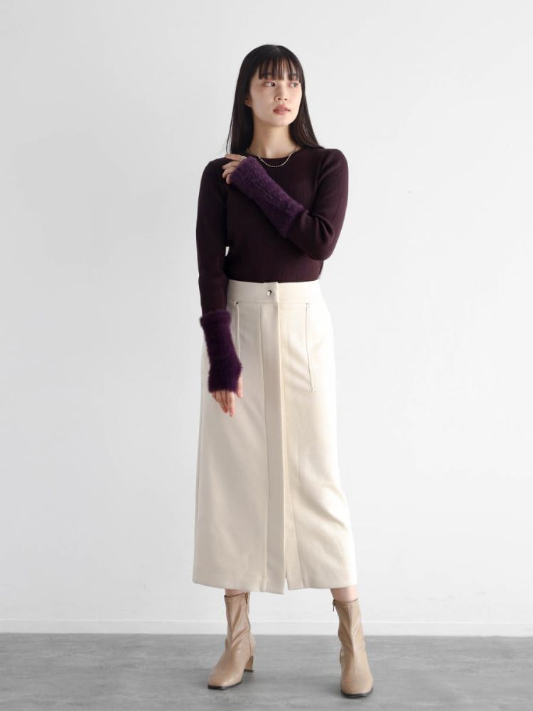 SCOT CLUB - 新品 RADIATE シャギースリーブリブニット